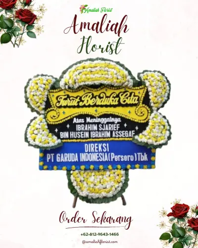 Papan Bunga Duka di Sumber Mujur