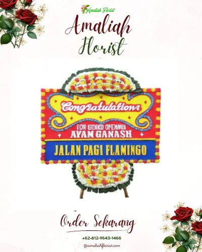 Bunga Papan Congratulation di Sumber Mujur